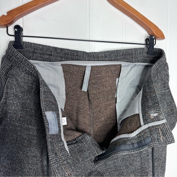 Samuelsohn VUE Soft Stretch Plaid Wool Blend Joggers/Casual Pants - Picture 4 of 11